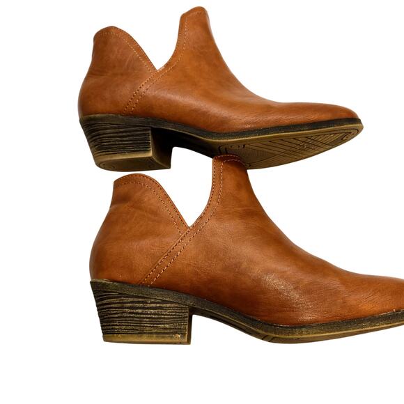 Faded Glory 8.5 Women's Shoes Brown Closed Toe Ankle Boots Booties 8 1/2 - Picture 3 of 6